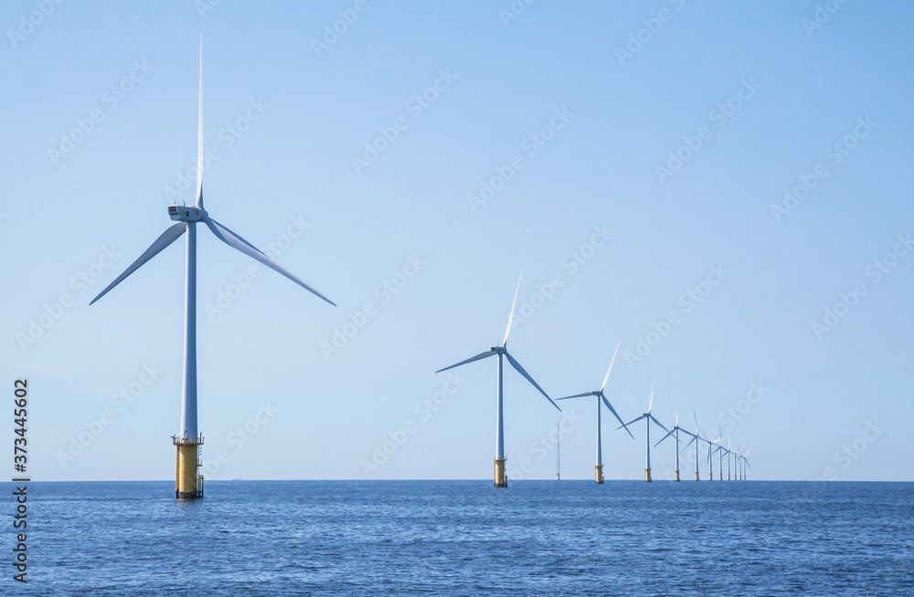 Offshore wind turbines in the North Sea